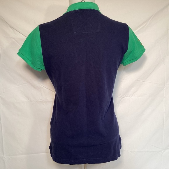 Ralph Lauren Sport Challenge Cup Crest Polo Navy Green Gold Embroidery Women’s - Picture 5 of 13
